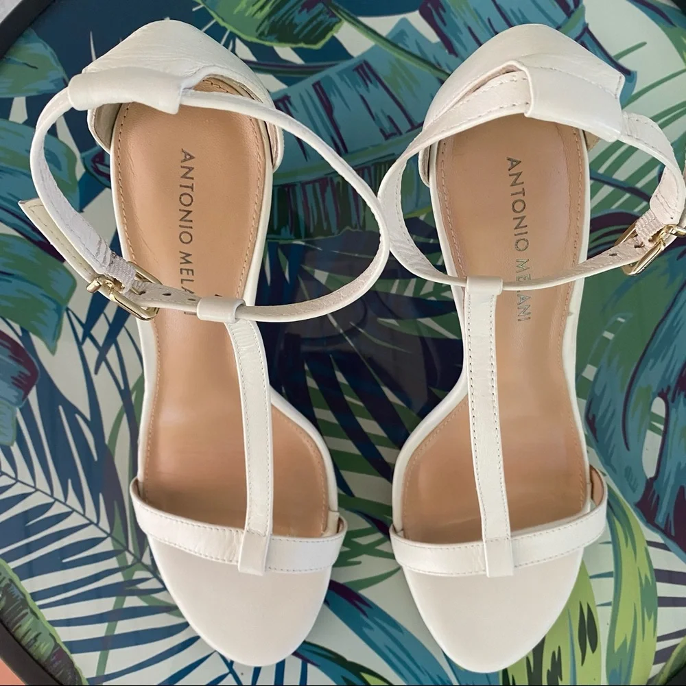ANTONIO MELANI AUDREY T-STRAP SANDALS